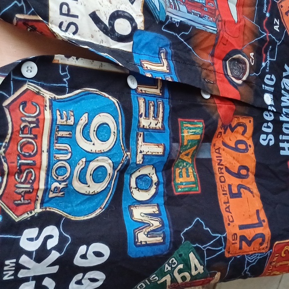 🔥🔥🔥Route 66 Scenic highway landmarks Hawaiian style shirt 2XL catch the waves - Picture 9 of 12